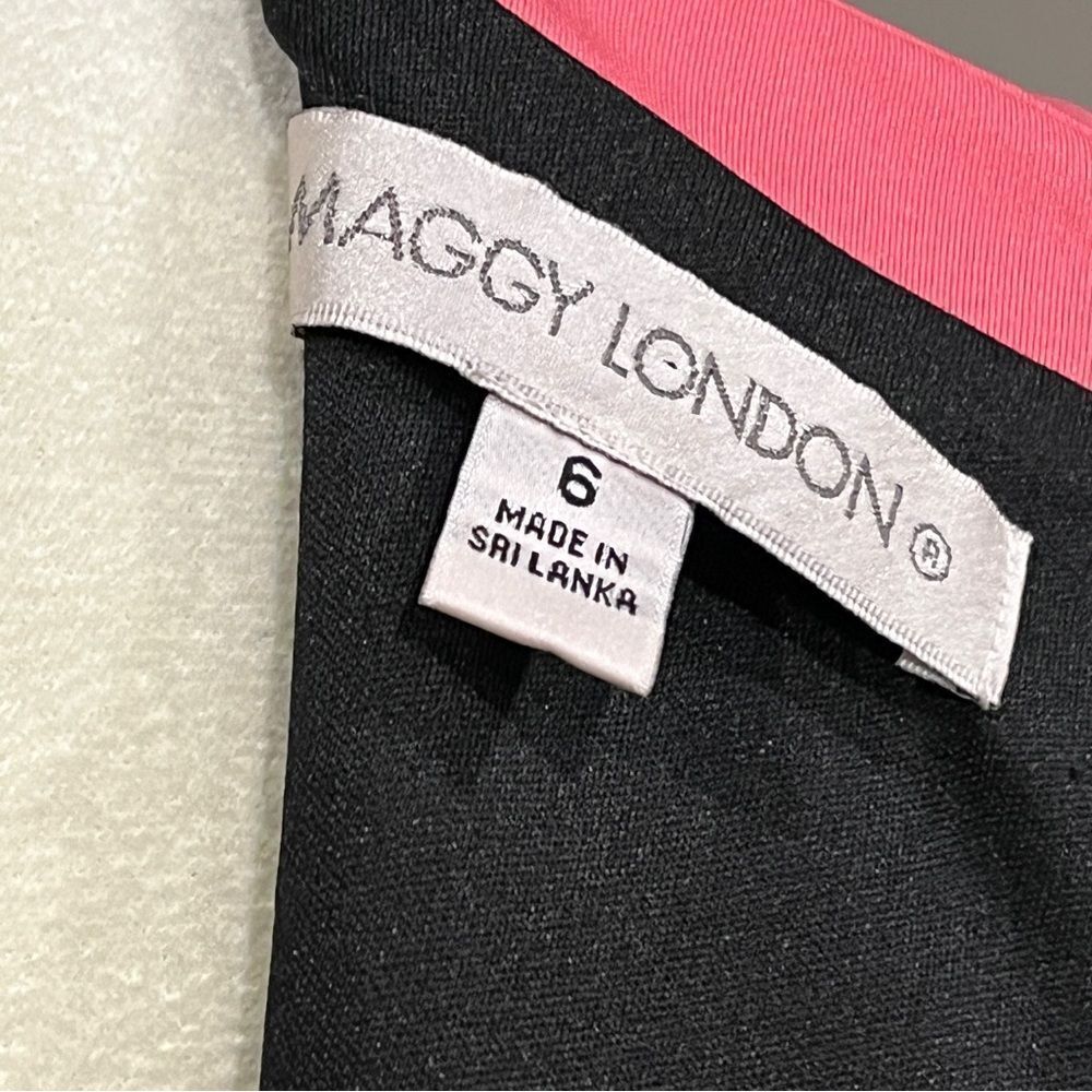 Maggy London Black and Pink Dress - Picture 11 of 14